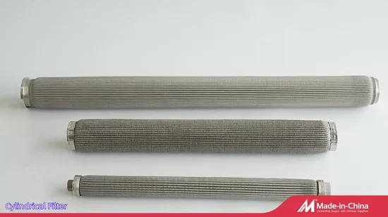 Stainless Steel Wire Mesh Pleated Filter Element High Pressure Hydraulic Oil Filter